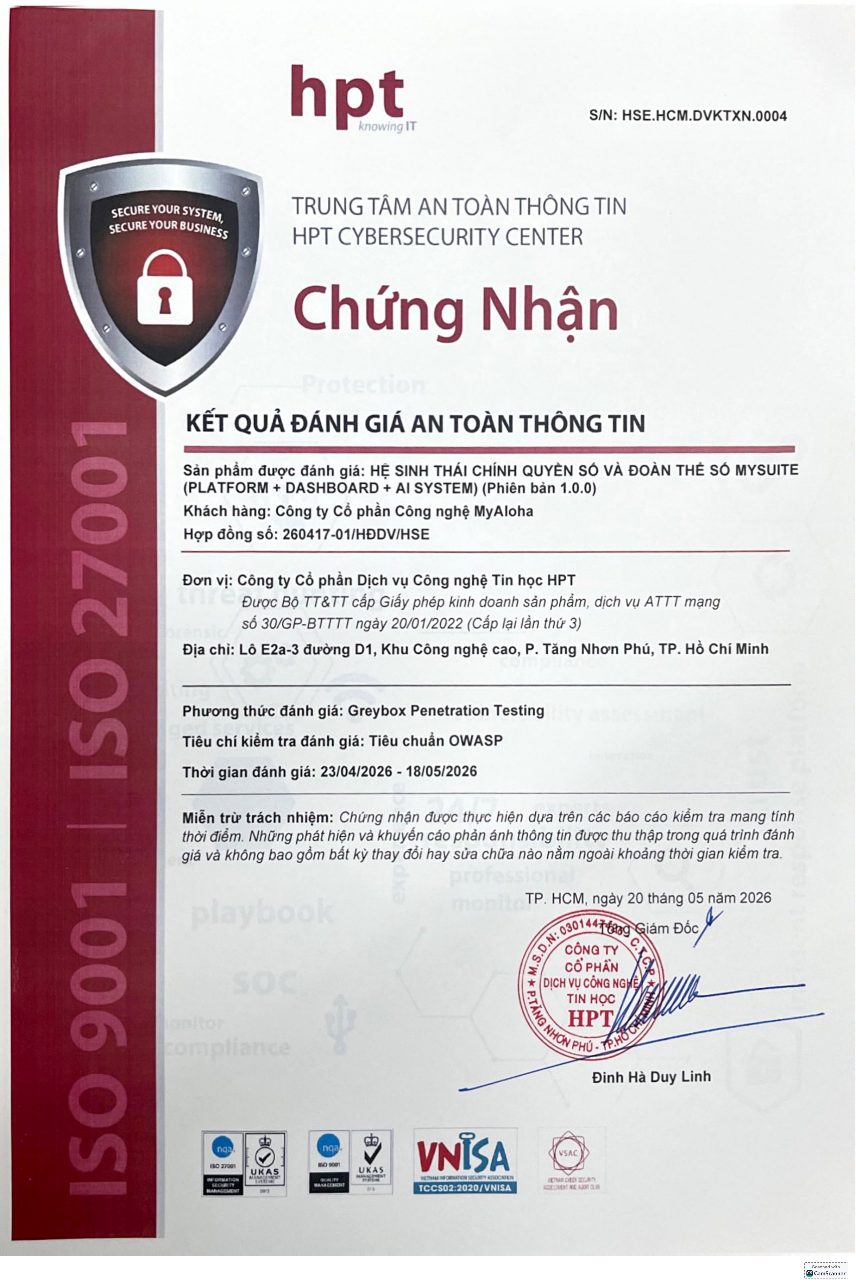 Chứng nhận OWASP Top 10